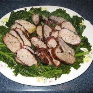 Pork Tenderloin with Steamed Kale image