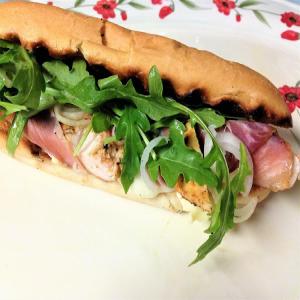 Grilled Ham, Chicken, and Gruyere Sandwiches_image