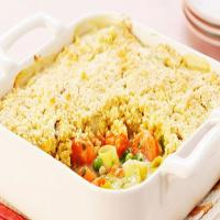 Pasta Bake with Peas, Carrots and Tomatoes image