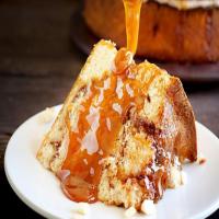 Apple Cinnamon Layer Cake with Gooey Caramel Drizzle image