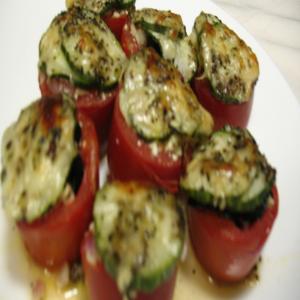 Marmie's Baked/Grilled Stuffed Greek Style Tomatoes_image