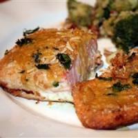 Crusted Salmon with Honey-Mustard Sauce image