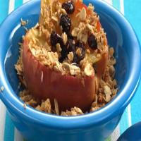 Microwave Baked Apples with Granola for Two_image