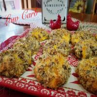 ~ Sausage Cheddar Biscuits ~ Low Carb image