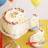 Fluffy Confetti Birthday Cake image