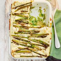 Asparagus & broad bean lasagne image