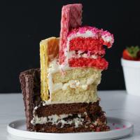 Wafer Cookie Neapolitan Layer Cake Recipe by Tasty_image