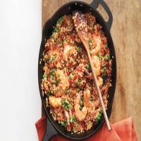 Quick Skillet Paella with Shrimp and Tomatoes image