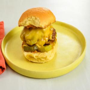 Diner-Style Double Burgers image