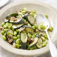 Broad bean & courgette salad image