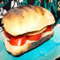 Panini Caprese Sandwich With Avocado image