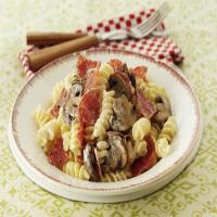 Mushroom and Salami Pasta Recipe_image