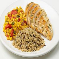 Pan-Seared Chicken with Southwest Corn and Brown & Wild Rice image