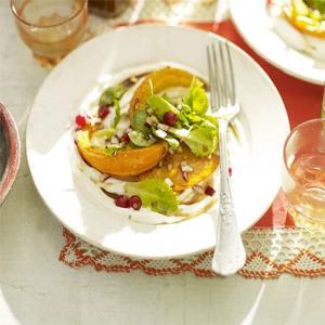 Roasted squash salad with creamy homemade labneh_image