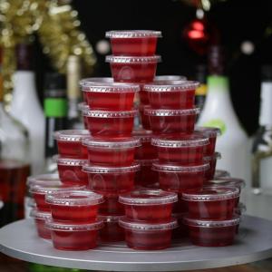 Cranberry Mule Christmas Tree Shots Recipe by Tasty image
