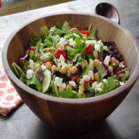 Chickpea Feta Salad over Greens_image