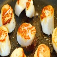 Seared Bay Scallops With Brown Butter Emulsion_image