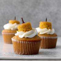 Cream-Filled Pumpkin Cupcakes image