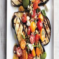 Grilled Eggplant with Tomatoes, Basil, and Feta_image
