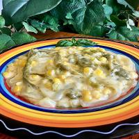 Rajas con Crema, Elote, y Queso (Creamy Poblano Peppers and Sweet Corn) image