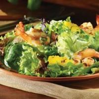 Summer Salad with Grilled Shrimp and Pineapple in Champagne Vinaigrette image