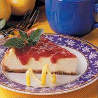 Rhubarb-Topped Cheesecake image