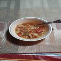 Coriander Seasoned Cabbage Soup image