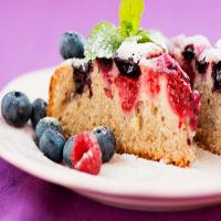 Mixed Berry Sour Cream Cake image