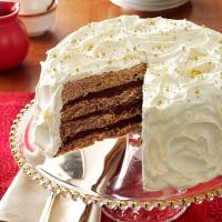 Gilded Mocha-Walnut Layer Cake_image