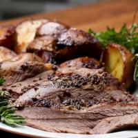 Garlic And Herb Leg Of Lamb With Potatoes Recipe by Tasty_image