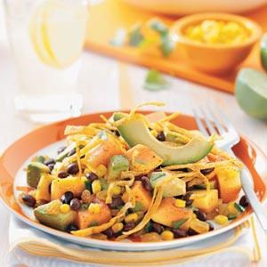 Tropical Fusion Salad with Spicy Tortilla Ribbons Recipe_image