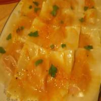 Roasted Carrot Ravioli With Orange Butter Sauce_image