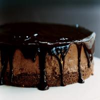 Chocolate-Glazed Hazelnut Mousse Cake image
