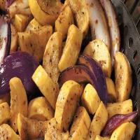Grilled Summer Squash with Red Onion image
