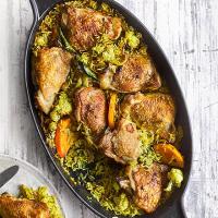 Spiced coconut chicken with coriander & lime image