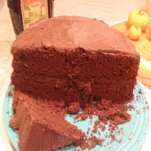 Sour Cream Fudge Layer Cake With Chocolate Rum Frosting image