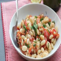Warm Tuscan White Bean and Tomato Salad with Lemon Vinaigrette_image