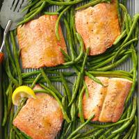 Sweet & Tangy Salmon with Green Beans image