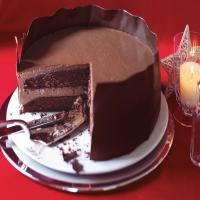 Chocolate Panna Cotta Layer Cake image