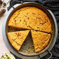 Pumpkin cornbread with whipped jalapeño butter image