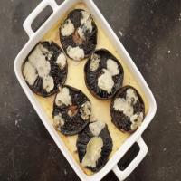 Baked Polenta with Mushrooms & Blue Cheese_image