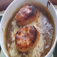 French Onion Soup with Homemade Beef Stock_image