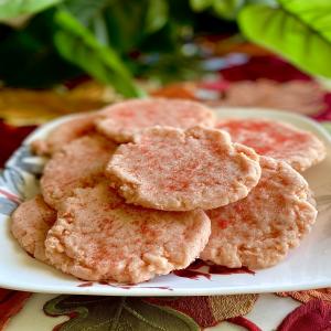 Polvorones Rosas (Pink Mexican Sugar Cookies)_image
