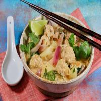 Thai Chicken Meatball Noodle Soup image