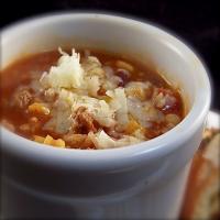 Cheesy Rice Taco Soup image
