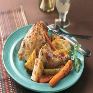 Herb and Garlic Chicken and Vegetables_image