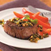 Steaks with Poblano Relish_image
