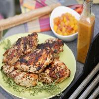 Grilled Jerk Chicken with Scotch Bonnet Sauce and Mango Chutney image