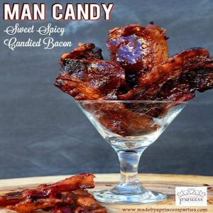Man Candy Sweet Spicy Candied Bacon Recipe - Made by a Princess_image