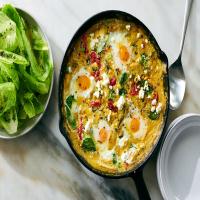 Corn Polenta With Baked Eggs image